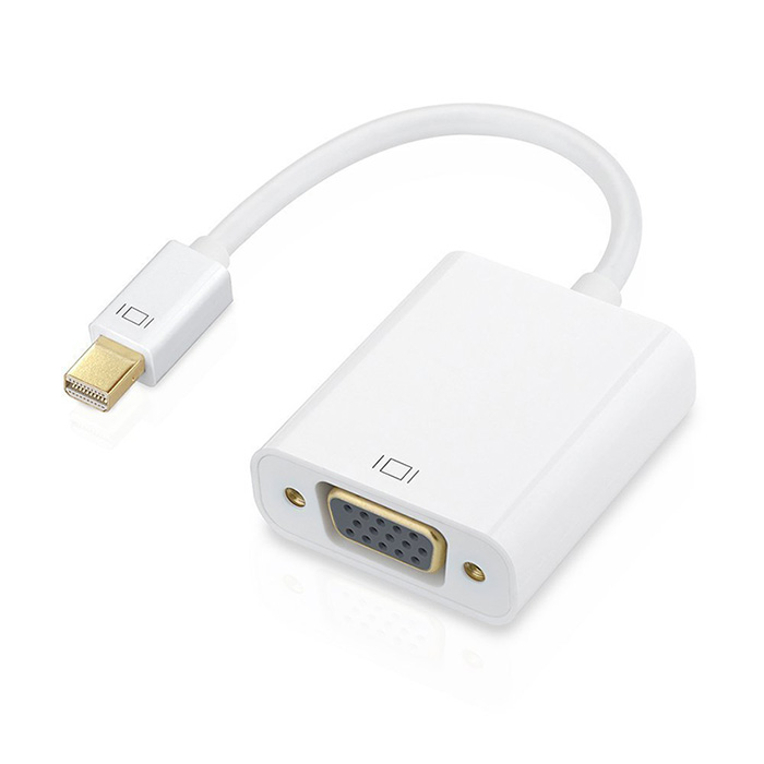 MINIDisplayport-To-VGA-F-White