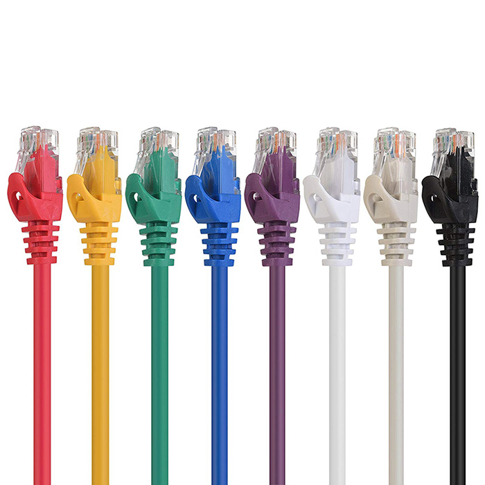 8-Color Combo Snagless Cat5e Ethernet Cable