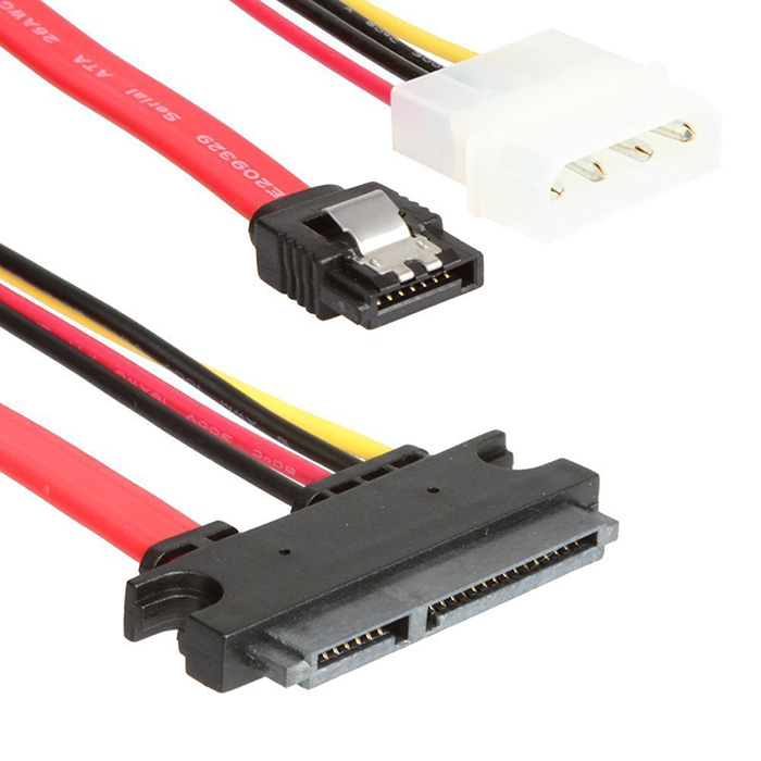 SATA 7+15 To Molex 4P+SATA7P