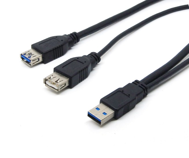 USB 3.0 AM-3.0 AF+2.0 AF Y CABLE